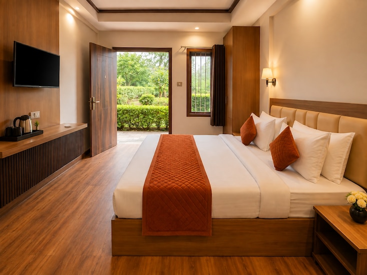 Resort exterior and entrance at Swastik Resort